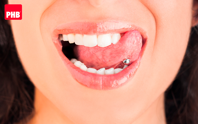 ¿Cómo cuidar un piercing en la boca?